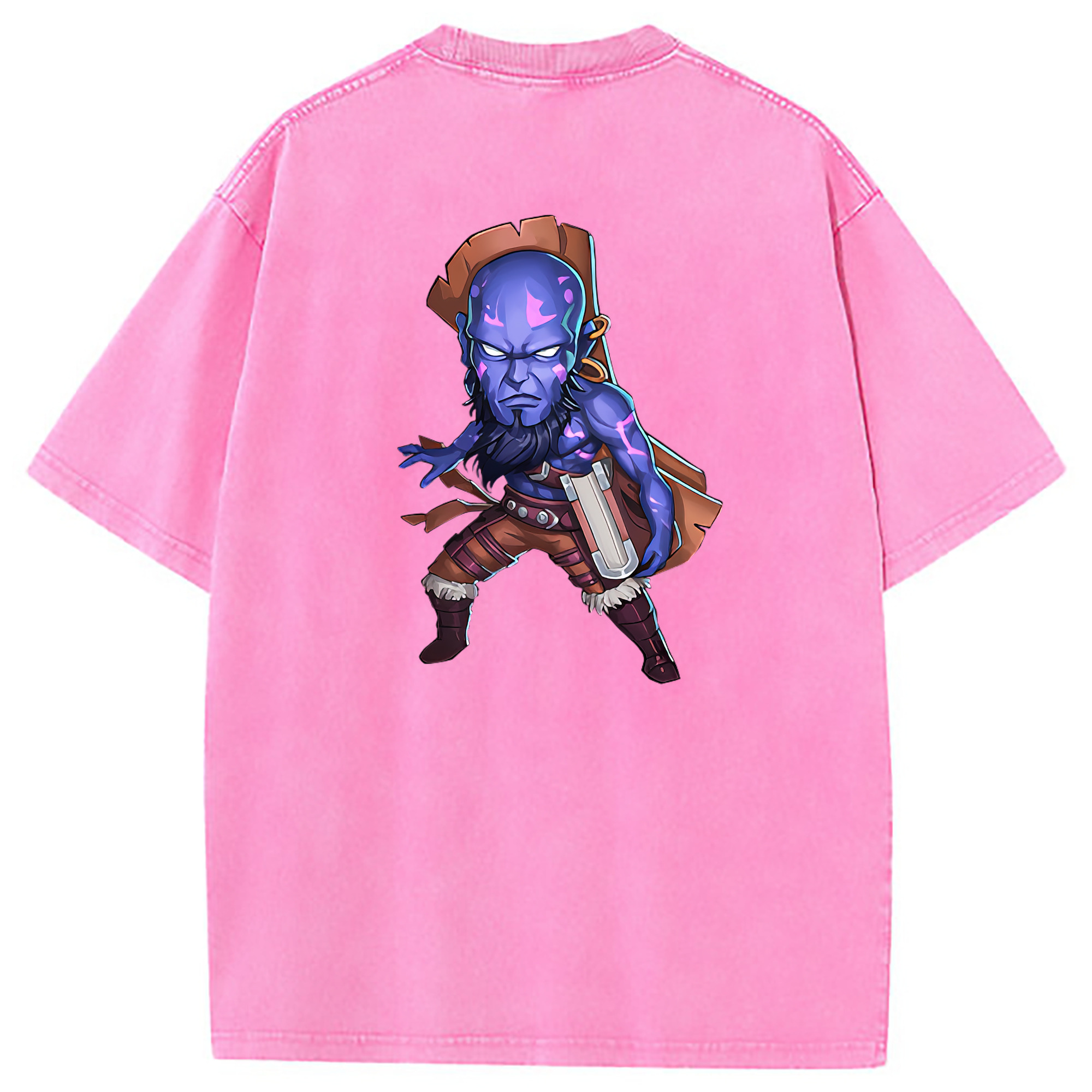 （画像用） リーグ・オブ・レジェンド League of Legends LOL 綿100% ヴィンテージ風 半袖Tシャツ（背面プリント）
